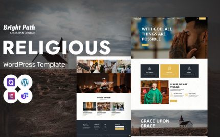 Bright Path - Kilise ve Dini Kuruluş WordPress Elementor Teması