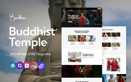 Budhim - Budist Tapınağı Çok Amaçlı WordPress Elementor Teması