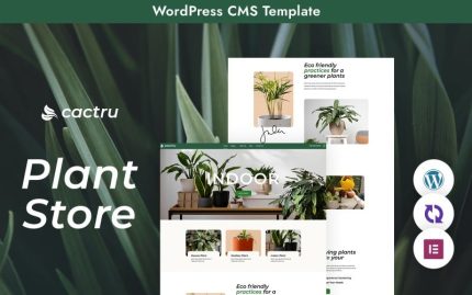 "Cactrus" WordPress Teması - Benzersiz Bir Plant Studio Deneyimi