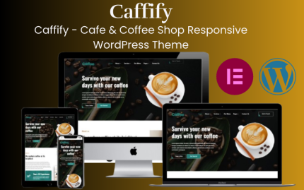Caffify - Kafe ve Kahve Dükkanı Mobil Uyumlu WordPress Teması