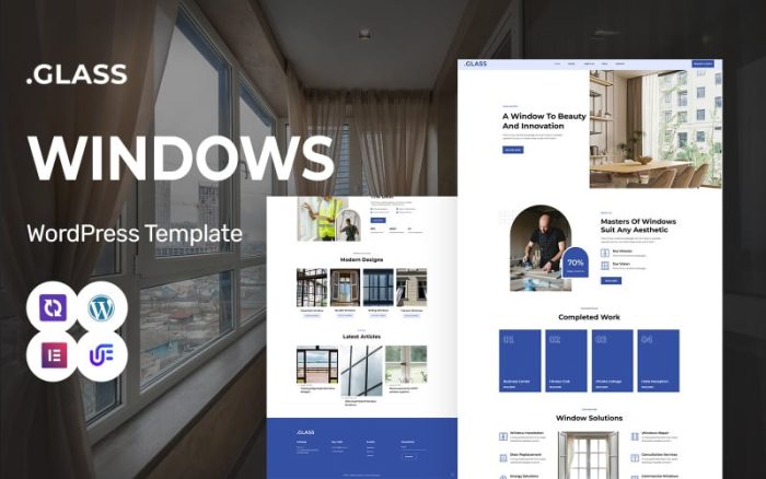 Cam - Cam, Pencere Üretimi ve Onarımı WordPress Elementor Teması