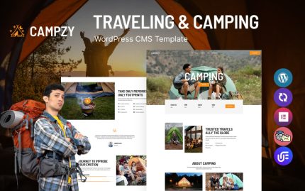 Campzy - Seyahat ve Kamp WordPress Teması
