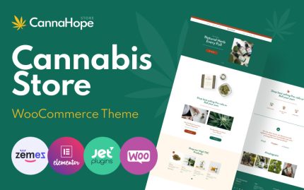 CannaHope - Tıbbi Marihuana ve Cannabis WooCommerce Teması