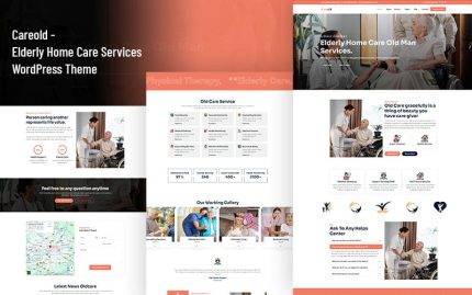 Careold - Yaşlı Bakım Hizmetleri, Klinik, Sağlık, Doktor Elementor WordPress Teması