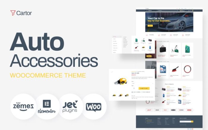 Cartor - Klasik Otomotiv Aksesuarları WooCommerce E-Ticaret Teması