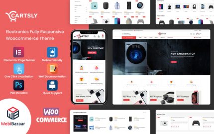 Cartsly - Çok Amaçlı Elektronik WooCommerce E-Ticaret Teması