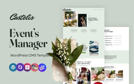 Castelis - Etkinlik Planlayıcısı ve Organizatörü Çok Amaçlı WordPress Elementor Teması