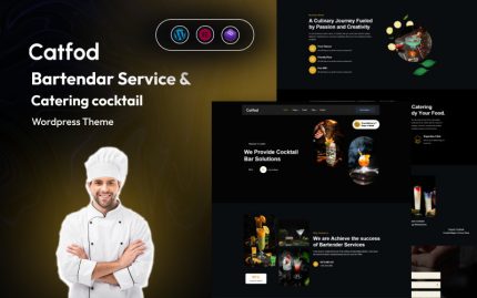 Catfod - Barmen Hizmetleri ve Catering Kokteyl WordPress Teması