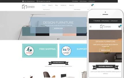 Cendo - Modern Mobilya Mağazası WooCommerce Teması