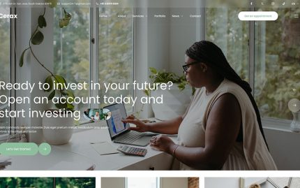Cerax - Danışmanlık, Muhasebe WordPress Teması