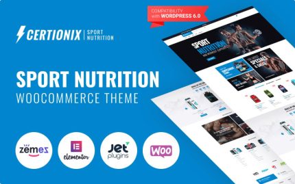 Certionix - Spor Beslenme WooCommerce Elementor Teması