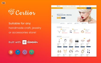 Certior - Kuyumcu Modern Elementor WooCommerce Teması