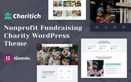 Charitich - Kar Amacı Gütmeyen Bağış Toplama Yardım WordPress Teması
