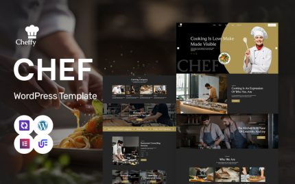 Cheffy - Kişisel Şef ve Catering Hizmetleri WordPress Elementor Teması