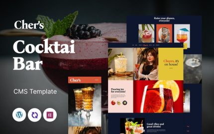 Chers - Kokteyl Bar Çok Amaçlı Mobil Uyumlu WordPress Teması