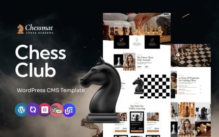 Chessmat - Satranç Kulüpleri ve Akademi Çok Amaçlı WordPress Elementor Teması