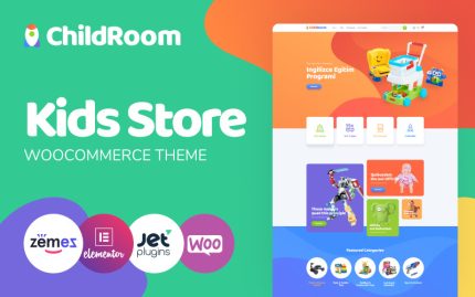 ChildRoom - Modern Oyuncak Mağazası WooCommerce Teması