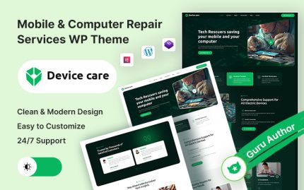 Cihaz – Mobil ve Bilgisayar Onarım Servisi Elementor WordPress Teması