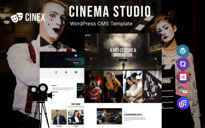 CineX - Sinema Stüdyosu WordPress Teması