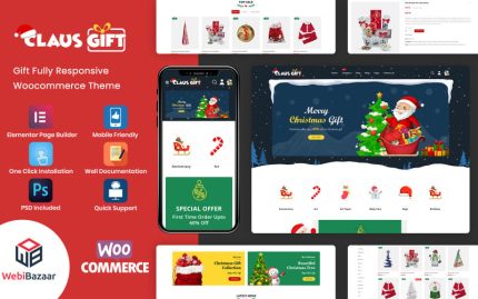 Clausgift - Noel Hediyesi Mobil Uyumlu WooCommerce Teması