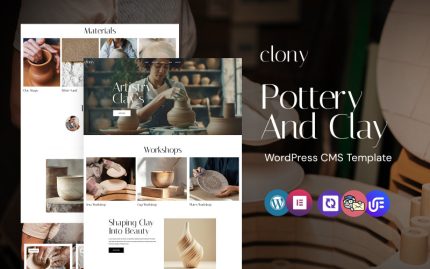 Clony - Seramik ve Çömlek WordPress Elementor Teması