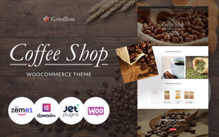 CoffeeShop - Mobil Uyumlu Kahve Dükkanı WooCommerce Teması