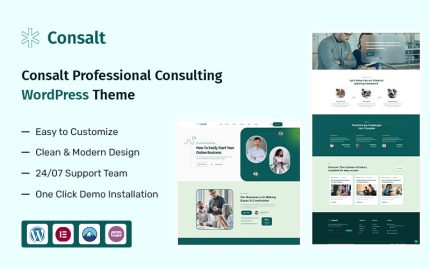 Consalt – Profesyonel İş Danışmanlığı WordPress Teması