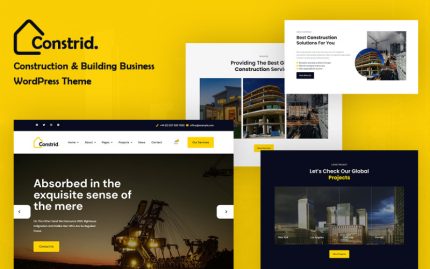 Constrid - İnşaat Bina İşletmesi WordPress Teması