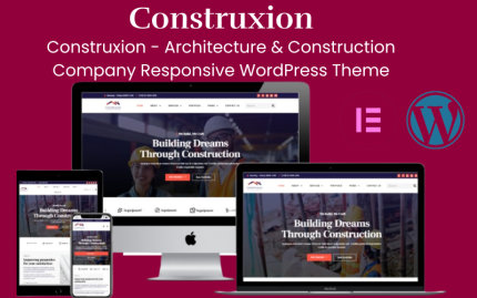 Construxion - İnşaat ve Mimarlık Şirketi Mobil Uyumlu WordPress Teması
