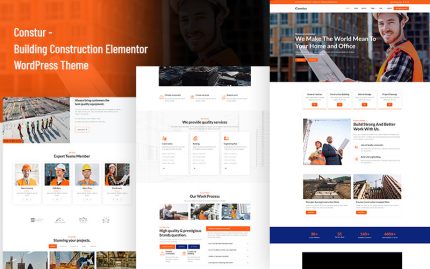 Constur - Bina İnşaatı, Mimarlık, İnşaat Şirketi Elementor WordPress Teması