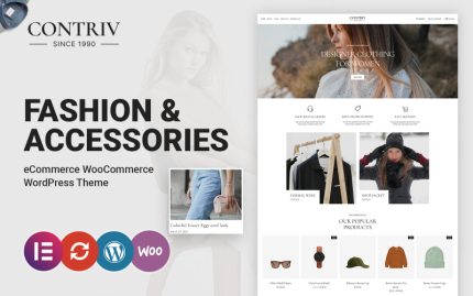 Contriv - Moda ve Aksesuarlar WooCommerce Teması