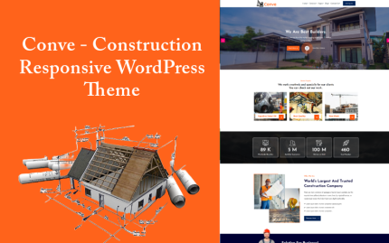 Conve - İnşaat Mobil Uyumlu WordPress Teması