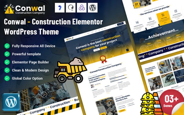 Conwal - İnşaat Elementor WordPress Teması