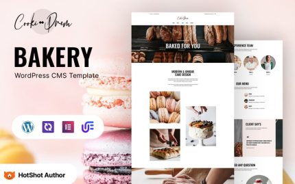 Cookie Drem - Fırın ve Tarifler WordPress Elementor Teması