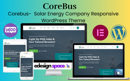 CoreBus - Güneş Enerjisi Şirketi Mobil Uyumlu Wordpress Teması