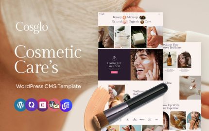 Cosglo - Kozmetik ve Güzellik Bakımı Çok Amaçlı WordPress Elementor Teması