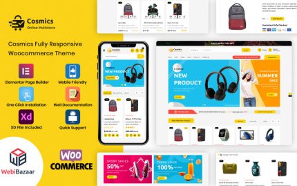 Cosmics - Çok Amaçlı Premium Elektronik WooCommerce Teması