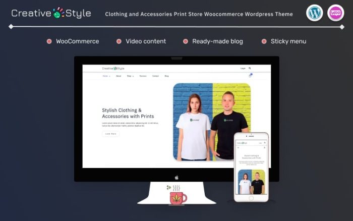 Creative Style - Giyim ve Aksesuar E-Ticaret WooCommerce WordPress Teması