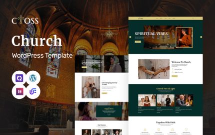 Cross - Kilise ve Din Elementor WordPress Teması