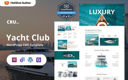Crusse - Yat Kulübü WordPress Elementor Teması