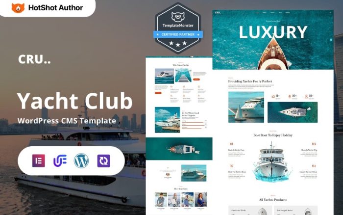 Crusse - Yat Kulübü WordPress Elementor Teması