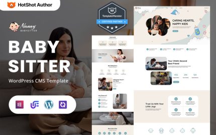 Dadı - Bebek Bakıcısı ve Çocuk Bakım Hizmetleri WordPress Elementor Teması