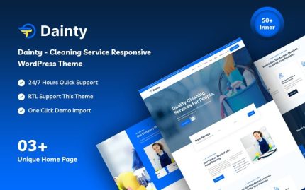 Dainty - Temizlik Hizmeti Mobil Uyumlu WordPress Teması