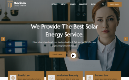 Decisio - Hukuk Bürosu ve Avukat Wordpress Teması.