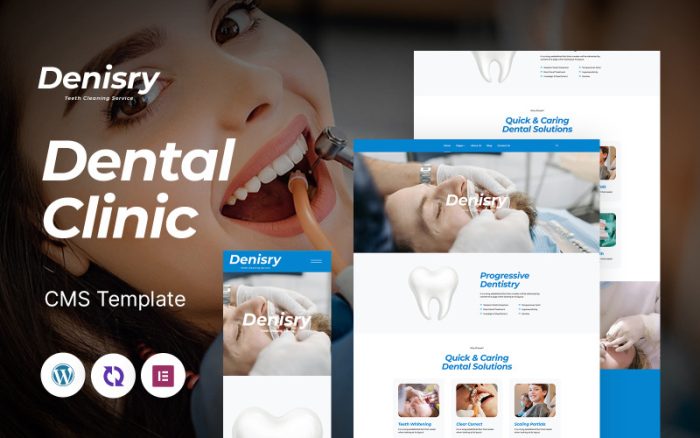 Denisry - Diş Kliniği Çok Amaçlı Mobil Uyumlu WordPress Teması