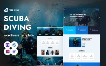 Derin Dalış - Tüplü Dalış Okulu ve Macera Turları WordPress Elementor Teması