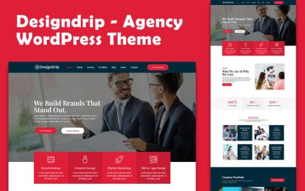 Designdrip - Ajans Elementor WordPress Teması