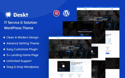 Deskt - Mobil Uyumlu BT Hizmeti ve BT Çözümleri WordPress Teması