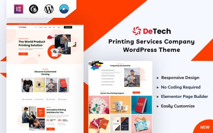 Detech - Baskı WordPress Teması