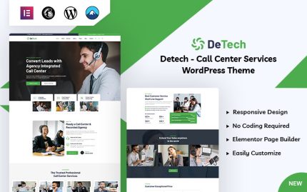 Detech - Çağrı Merkezi WordPress Teması